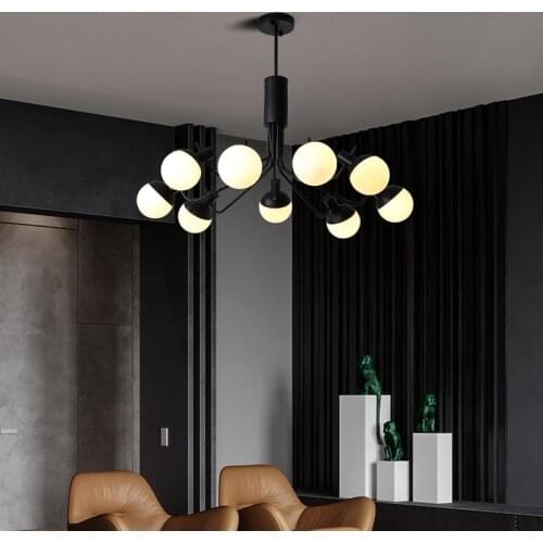 Bar rural metal Chandelier led candelabro Factory lighting Living Room Dining Room Chandeliers Ceiling fixtures Model Room Light