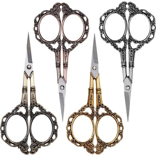 Household Sewing Scissors Plum Vintage Tailor Scissors DIY Cross Stitch Makeup Exquisite Small Paper Cut Scissors Sewing Tools G