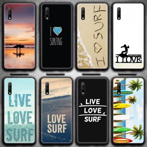 I love surfing Phone Case for Huawei Honor 30 20 10 9 8 8x 8c v30 Lite view 7A pro