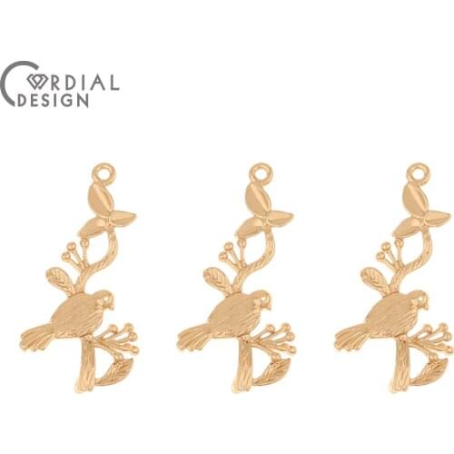 Cordial Design 100Pcs 15*30MM Pendant/Jewelry Accessories/DIY Connectors/Copper/Hand Made/Jewelry Findings & Components/Charms