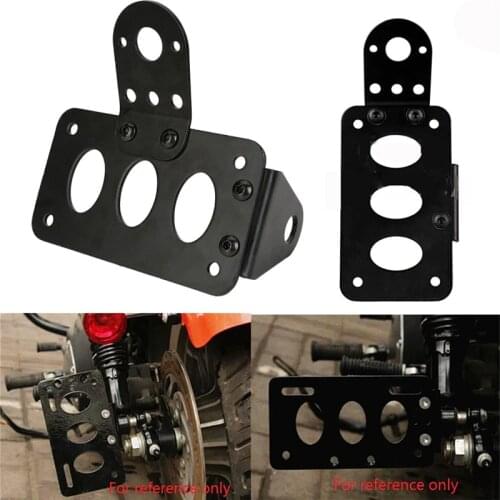 For Harley Motorcycle Accessories Side Mount Motorcycle License Plate Bracket For Harley Chopper Brake Tail Light