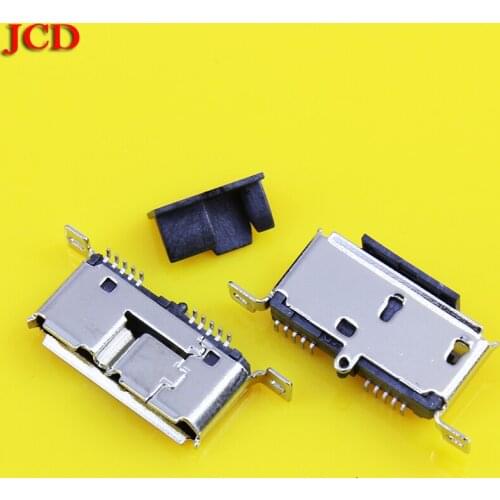 JCD Micro USB 3.0 Jack Sockect Tail Charging Port Mobile Hard Disk Interface 3.0 Micro Connector Female 180 Degree Vertical