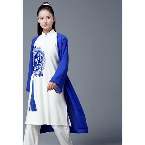 3 Piece Set Women Chinese Warrior Costume Wushu Clothing Femal Kung Fu Outfit Taichi Swordsman Costume Tai Chi Uniform TA1844