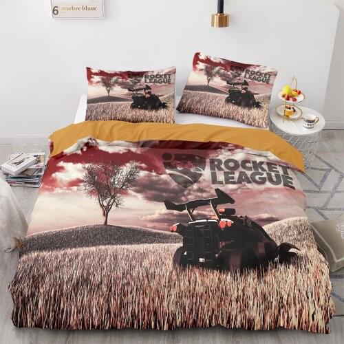 Game Rocket League Bedding Set Bedspread Single Twin Full Queen King Size Car Bed Set Childrens Bedroom Duvetcover Design 9