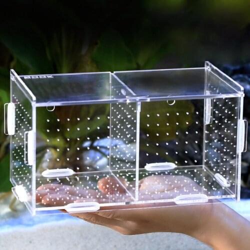 Aquarium Breeding Box Isolation Box Acrylic Fry Hatchery Box Transparent Round Hole Isolation Box Hook Type Aquarium