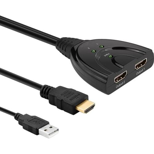 LBSC 3 Port 4K HDMI Cable Adapter 3 Input 1 Out Auto Switch Splitter Switcher HUB Box HD 3D 1080p For DVD HDTV Computer PS3