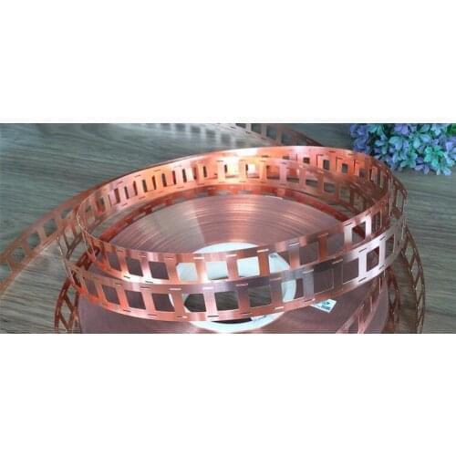 5m/lot 0.2mm*32mm pure Copper Strap Strip Sheet for 21700 power battery welding 21700 battery bracket high current connection