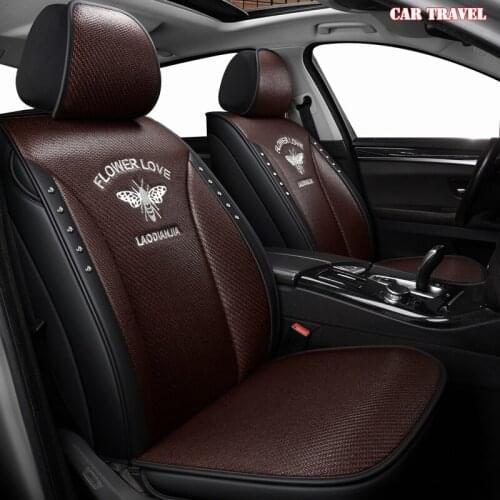 CARTRAVEL flax car seat covers For Volkswagen vw passat b5 b6 b7 polo 4 5 6 7 golf tiguan jetta touareg seat cover cars seats
