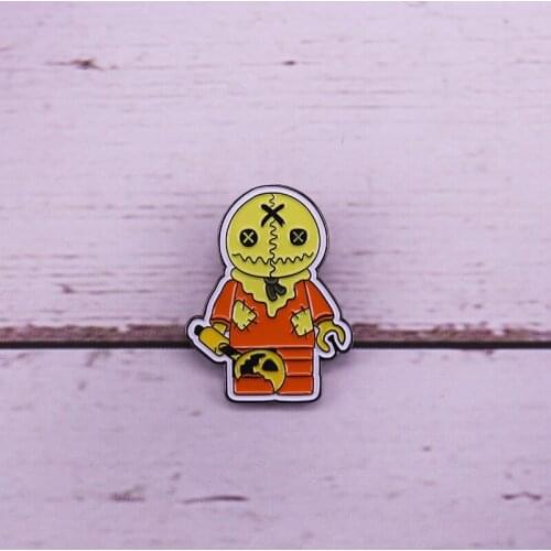 Cute Sam pin ghost brooch Jack lantern Halloween Horror jewelry