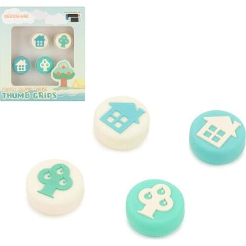 Cartoon Animal Tree House Thumb Stick Grip Cap Joystick Cover For Nintendo Switch NS Lite Joy-con Controller Thumbstick Case