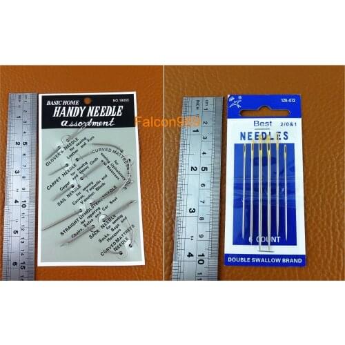 15pcs Leather Craft Sewing Stitching Needle Thread Awl Scissors Thimble Tool Kit Set Carving Stamping Knife Cutter Punch Chisel