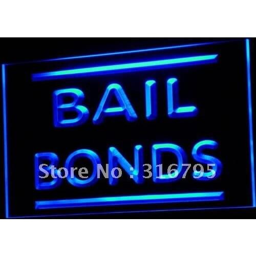 I604 Bail Bonds Money Shop Stores NEW LED Neon Light Light Signs On/Off Switch 20+ Colors 5 Sizes