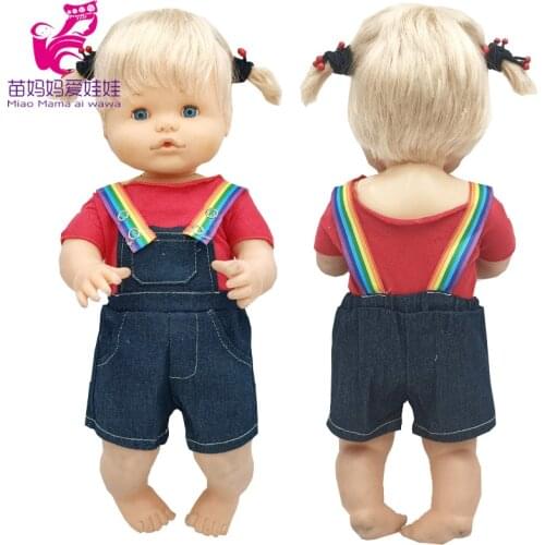 38cm Nenuco Doll Clothes Pants Ropa Y Su Hermanita Reborn Baby Dolls Girl Outfits