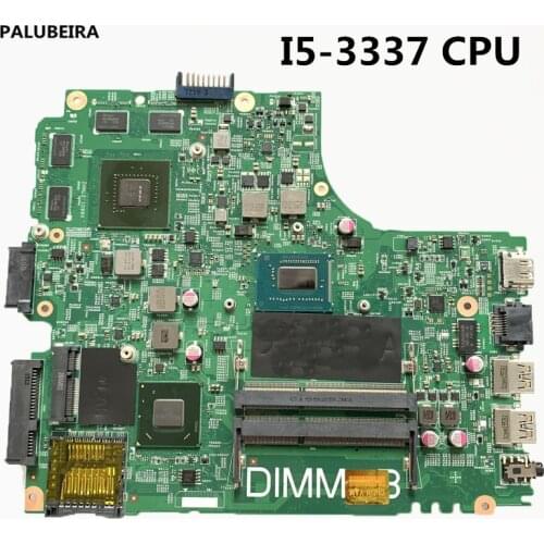 PALUBEIRA CN-01FK62 High quality Laptop Motherboard For DELL 3421 5421 01FK62 1FK62 SR0XL I5-3337U CPU with video card chip Main