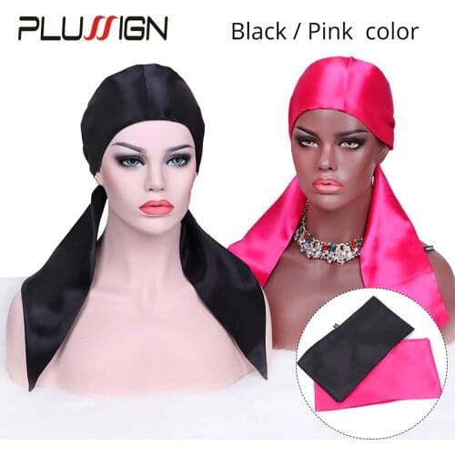 Plussign 2Pcslot Satin Edge Scarves For Wig WomenS Laying Scarf For Lace Front Wig Non Slip Hair Wrap Wigs Grip Band For Yoga