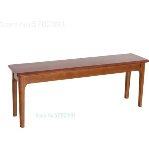 Nordic Bed End Solid Wood Long Bench Stool Bedroom Bedside Change Shoe Stool Put Clothes Stool Home Dining Room High Bench