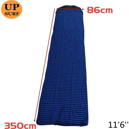 SUPboard sock 11.6ft * 86cm Surf protective bag Surfboard Socks Cover 11.6ft White /Blue color Quick-dry Surfboard Sock