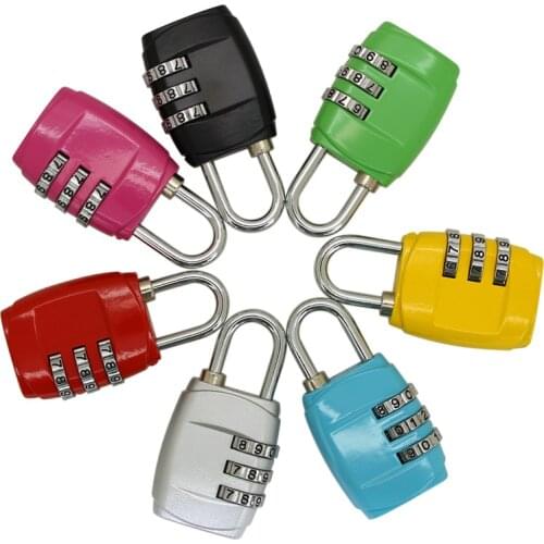 High Quality Mini Portable Suitcase Drawer Cabinet Door Lock With 3-Digital Password Code Zincy Alloy Padlock For Travel Gym