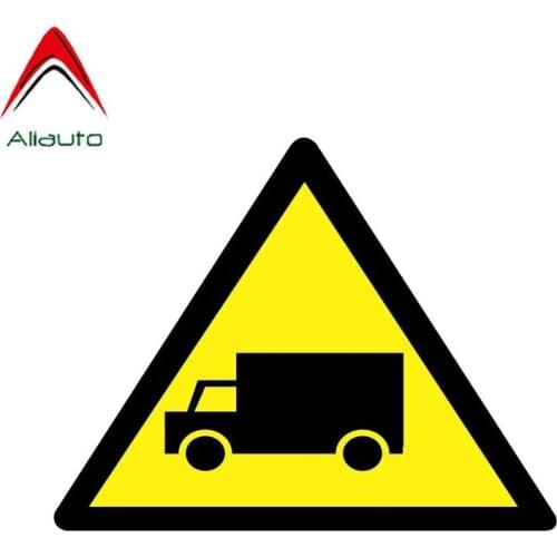 Aliauto Funny Car Sticker Warning Beware of Moving Vehicles Accessories PVC Decal for Mercedes Honda Toyota Volkswagen,13cm*10cm