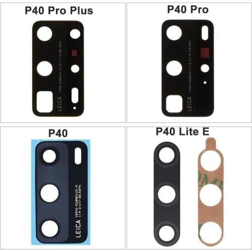Original Rear Camera Glass Lens For Huawei P40 P40 Pro P40 Pro Plus P40 Lite E 5G Back Rear Camera Lens Glass + Ahesive Sticker