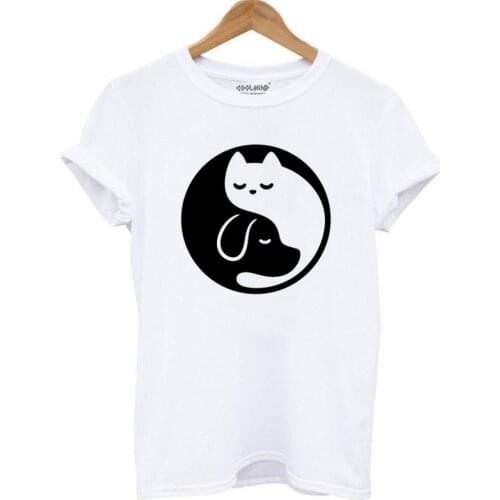 2020 summer T-shirt new Harajuku tee high-quality cat printing women T-shirt casual O-neck fashion womens T-shirt short sleeve
