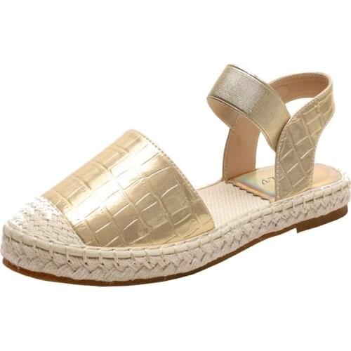 Fishermans Baotou womens shoes 2021 summer new fashion soft bottom straw shoes one foot lazy beach shoes casual sandals