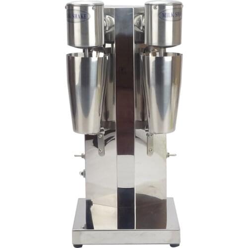 1PC Commercial Stainless Steel Milk Shake Machine Double Head Mixer Blender Make Milks Foam/Milkshake Bubble Tea Machine