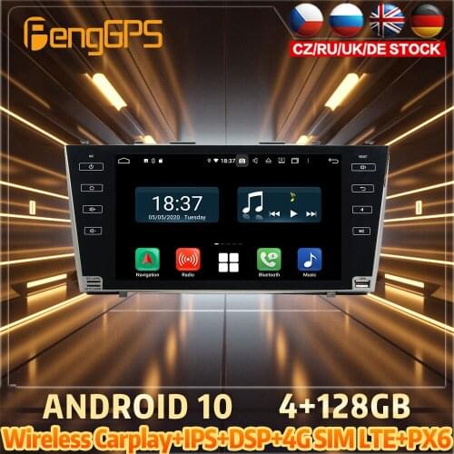 128G Android10 PX6 DSP For TOYOTA CAMRY 2007 2011 Car DVD GPS Navigation Auto Radio Stereo Video Multifunction Carplay HeadUnit