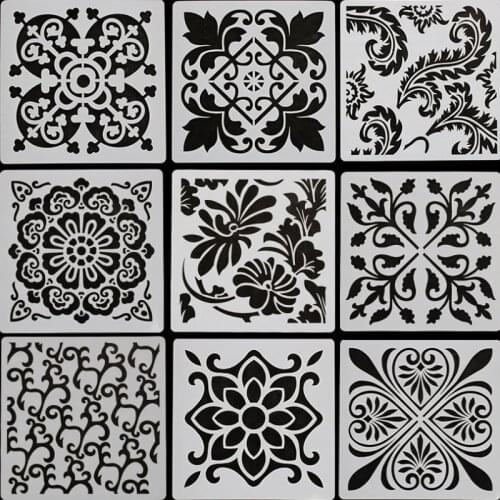 2pc Mandala Painting Template Stencil For Walls DIY Scrapbooking Diary Coloring Embossing Decoration Reusable Cake Mold Supplies