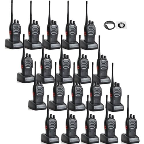 20PCS/lot Baofeng BF-888S Ham radio with 1 pc programming cable