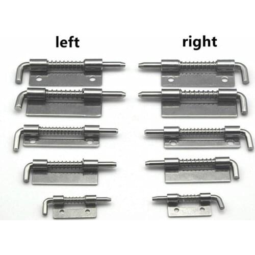 304 Stainless Steel loaded Hinge bisagras Security Spring bolt Barrel Latch for Industrial Welding Distribution Cabinet Hardware