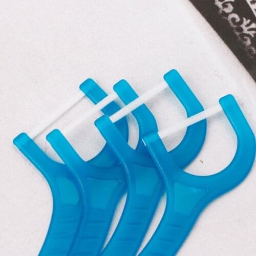 50pcs Dental Floss Flosser Picks Teeth Toothpicks Stick Oral Care Tooth Cleaning Q0KD