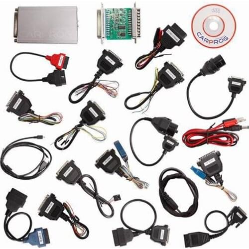 Carprog V10.93 Car prog Full Newest Version diagnostic tool With All 21 Items Adapters ECU Programmer