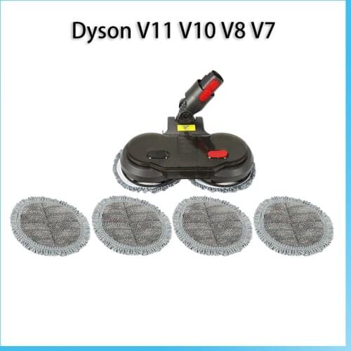 Electric Wet Dry Mopping Head for Dyson V11 V10 V8 V7 Replaceable Parts with Water Tank Mop Head Mop Pads Water Cup