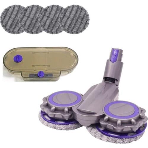 Electric Mop Head Attachment for Dyson V7 V8 V10 V11,Cordless Stick Vacuum Cleaner Brush Tool with 150Ml Water Tank