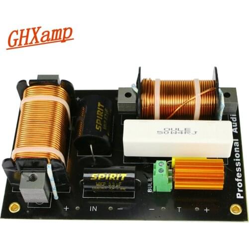 Ghxamp 800W 2 Way Crossover Tweeter Bass Speaker Crossover 2000Hz High Power For 15 Inch Professional Stage Speaker 1PC