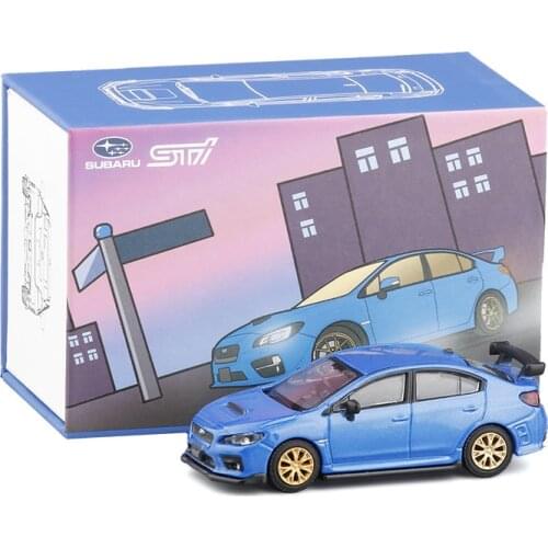 JKM 1/64 Subaru WRX STI S207 alloy car model simulation car decoration collection gift toy Die casting model boy toy