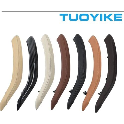 LHD RHD Interior Inner 3 Passenger Doors Pull Handle Panel Trim With Outer Leather Cover Full Set Assembly For BMW X5 X6 F15 F16