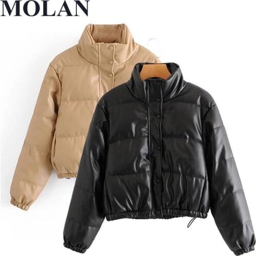 MOLAN Womens Winter Leather Jackets