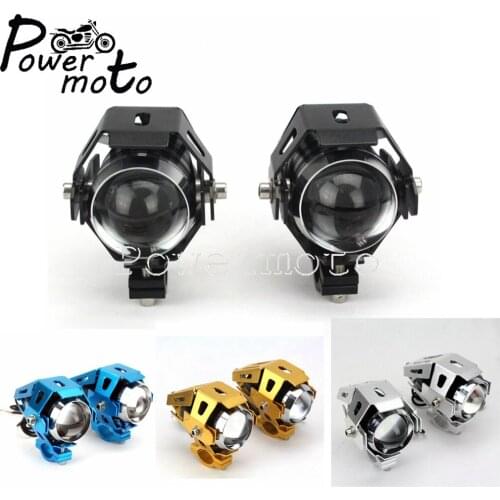 Moto Flash U5 LED 125W Headlight Waterproof Driving Spotlight Fog Spot Head Light Lamp For Chopper Boober Cafe Racer Cruiser