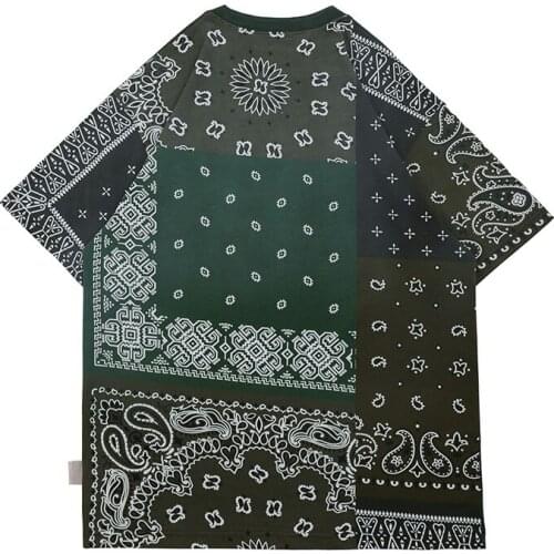 Kapital man crew neck T-shirt trendy street flower print Short Sleeve Tee couple