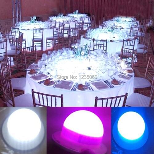 NEW Arrival Portable Wireless Battery operated Under table led light for wedding table decoration DHL Free Shipping