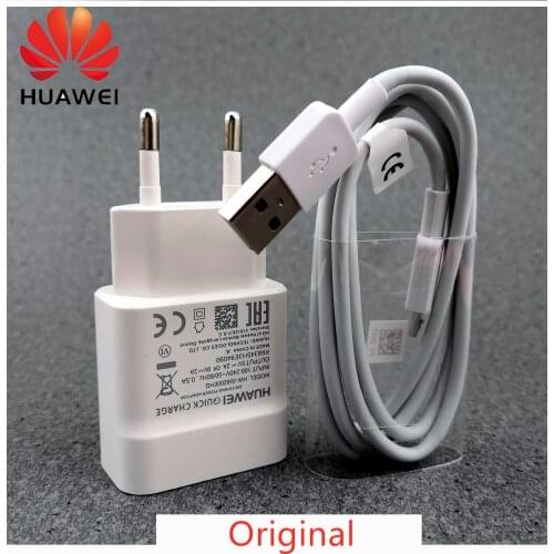 Original Huawei P10 lite Charger 18W EU Adapter 2A Micro USB Cable fast Charge For 8X enjoy7 Plus8x 7x y6 y7 y9
