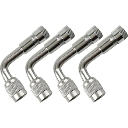 90 Degree Angle Valve Adaptor Tyre Tube Extension Adapter For Motorcycle Car US VE36 Metal Gas Nozzle