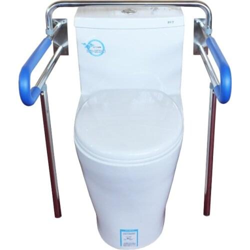 Medical Professional Sitting Toilet Height 77.5CM Non-Slip Handrail Load 100KG Stainless Steel Pregnant Woman Elderly Handrail
