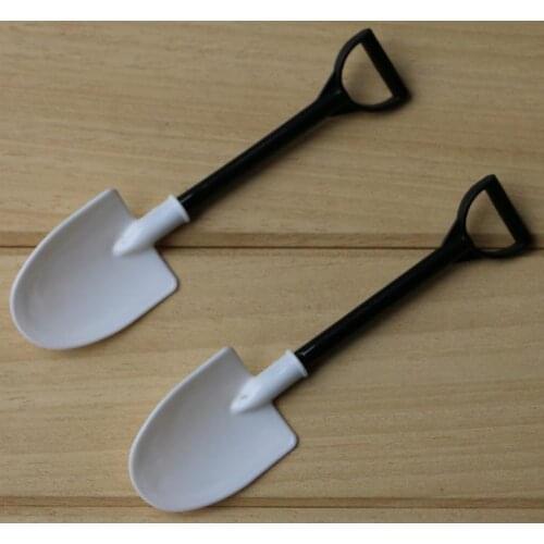 Ice Cream Spoon Mini Shovel Plastic Spoon Cake Construction Beach Garden Party Disposable Stacks Popsicle Tools SN1297