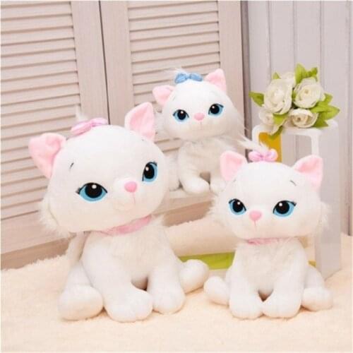 18cm Cute Aristocats Cat Plush Toys The Adventures of The Cat Marie Cat Stuffed Doll Toys Soft Anime Animal Paw Doll Toys