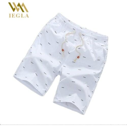 Men Board Shorts Summer Beach Short Pants Stretch Male Loose Pant Five Cents Trousers Fish Bone Pattern Casual Short Pants