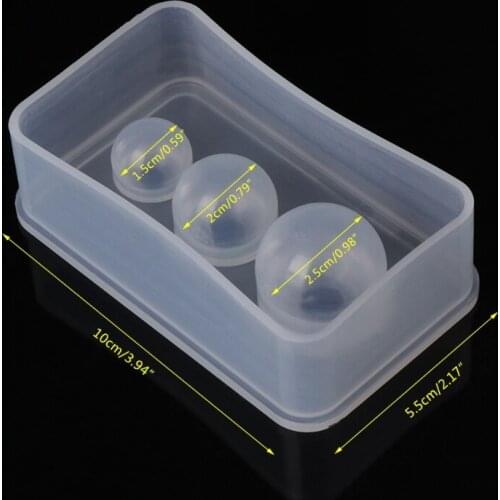 Silicone Mold Mirror Craft DIY Jewelry Making Universe Ball UV Resin Cake Decor