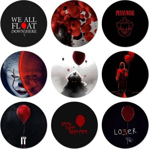 Stephen King s It pennywise Icons Pins Badge Decoration Brooches Metal Badges For Backpack Decoration